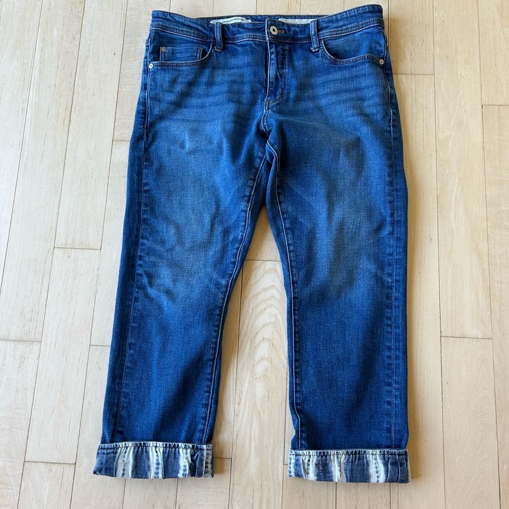 Anthropologie Pilcro Women's High-Rise Shibori Slim Boyfriend Jeans, Size 30P